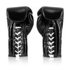 Fairtex BGL6 Pro Leather Laced Competition Gloves - Locked Thumb for Muay Thai and Boxing
