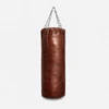 RETRO BOXING HERITAGE BROWN LEATHER HEAVY PUNCHING BAG (UN-FILLED)