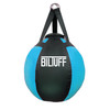 BilTuff 70lb Wrecking Ball Round Heavy Bag Black // Sky Blue UNFILLED Made in USA