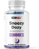 Icon Muscle Snoozy Dozy Gummies | Sleep | Delicious Gummy | Melatonin | Vegan | Natural | Berry Flavor | 60 Gummies