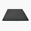 Premium 3’3” x 3’3” Rubber Gym Flooring Mat – 0.6” Thick – Black
