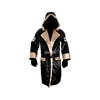 Cleto Reyes Satin Boxing Robe With Hood Black/Gold