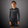 Venum Attack Long Sleeve Rashguard for Kids - Black/Gold