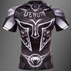 Venum Gladiator 3.0 Rashguard - Black/White - Short Sleeves
