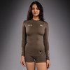 Venum UFC Unity by Venum Authentic Fight Week Women's Performance Long Sleeve Rashguard - Brown