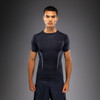 Venum G-Core Short Sleeve Rashguard - Navy Blue/White