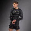Venum Streamline Long Sleeve Rashguard - Black/Gold
