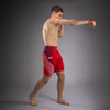 Men's Official UFC Freedom 250 by Venum Red Authentic Fight Night Long Fit Fight Short -Zahabi