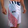 Men's Official UFC Freedom 250 by Venum White Authentic Fight Night Long Fit Fight Short