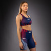 Women's Official UFC Freedom 250 by Venum Blue Authentic Fight Night Sports Bra