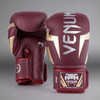 Venum Elite Boxing Gloves - Burgundy/Gold