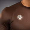 Venum x Roger Gracie Academy Short Sleeve Rashguard - Dark Brown