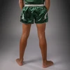 Venum Inferno Muay Thai Shorts - Forest Green/ Off White