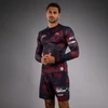 Men's UFC Zenith by Venum Burgundy Authentic Fight Week Performance Long Sleeve Rashguard