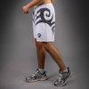 Venum x Mike Tyson Tiger Training Shorts - Optical White/Deep Black