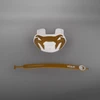 Venum Elite Lip Protector Mouthguard Logo Edition - White/Gold
