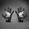 Venum Elite Football Gloves - Black/Silver