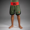 Venum Classic Kids Boxing Shorts - Army Green/Orange