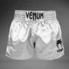 Venum Classic Muay Thai Shorts - Silver/Black