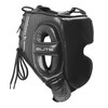 Everlast Elite Pro Leather Headgear with Cheek - Black