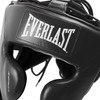Everlast Elite Pro Leather Headgear with Cheek - White