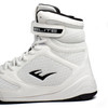 Everlast White Elite Boxing Shoe, Glove and Hand Wrap Bundle