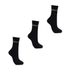 Everlast Mens Crew Socks 3 Pack - Black
