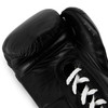 Everlast Elite Pro Leather Lace Up Training Boxing Gloves - White