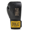 Everlast 1910 Pro Leather Hook and Loop Training Boxing Gloves - Black