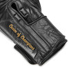 Everlast 1910 Pro Leather Hook and Loop Training Boxing Gloves - Black