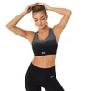 Everlast Women's Seamless Ombre Crop Bra - Black/Grey