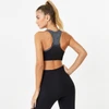 Everlast Women's Seamless Ombre Crop Bra - Black/Grey