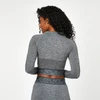Everlast Women's Seamless Long Sleeve Crop Top - Cobalt Blue