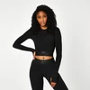 Everlast Women's Seamless Long Sleeve Crop Top - Black