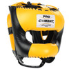 PRO COMBAT Traditional Face Saver Headgear // Black/Yellow