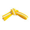 Century Double Wrap White Striped Belt