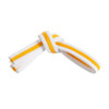 Century Double Wrap Striped White Belt