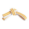 Century Double Wrap Double Striped White Belt