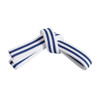 Century Double Wrap Double Striped White Belt