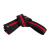 Century Double Wrap Deluxe Striped Black Belt