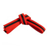 Century Double Wrap Black Striped Belt