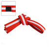 Century Adjustable White Striped Belt