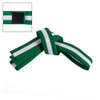 Century Adjustable White Striped Belt