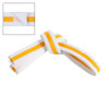 Century Adjustable Striped White Belt