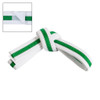 Century Adjustable Striped White Belt