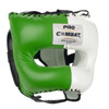 PRO COMBAT Traditional Face Saver Headgear // Green/White