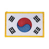 Century Sewn-In Gold Korean Flag Patch
