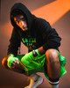WBC By TITLE Boxing Green & Gold Hoodie