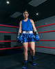 TITLE Boxing Professional Women’s Satin Striped Boxing Trunks