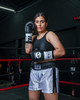 TITLE Boxing Professional Women’s Satin Striped Boxing Trunks